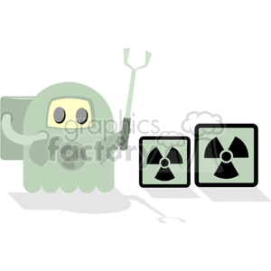 radioactive guy clipart. Commercial use image # 381939