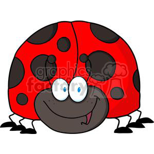 4139-LadyBird-Cartoon-Character clipart. Commercial use image # 381973