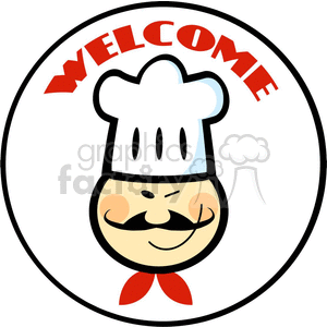 Chinese chef clipart.