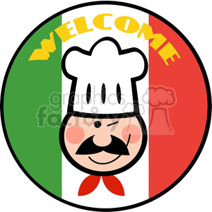 italian chef clipart.