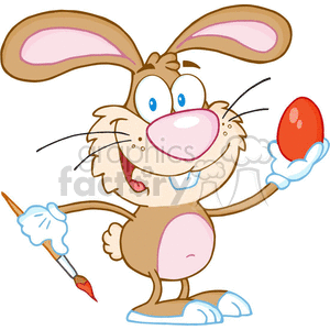 brown bunny clipart. Commercial use image # 382188