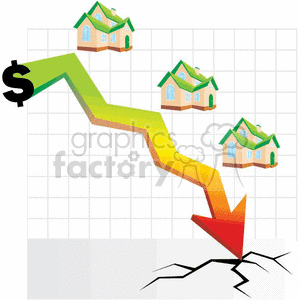 cartoon vector economy money real+estate housing home homes house houses percentage sale sell mortgage bank banks cash dollar dollars budget stock market markets funds investment deficit chart graph graphs charts decline loss losing poverty housing crash