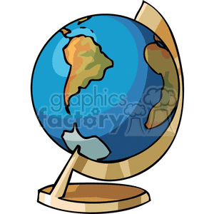 education cartoon back to school globe world stand geography classroom supplies tools learning continents 