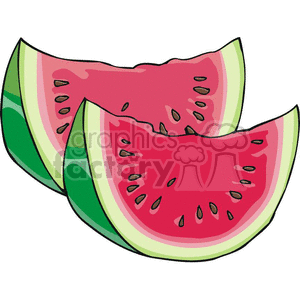 clipart - watermelon slices.