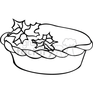 pie outline clipart. Commercial use image # 383025