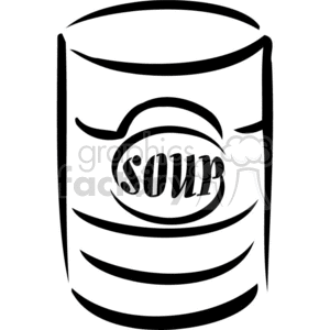soup can outline clipart. Commercial use image # 383160