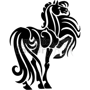 fancy horse art animation. Royalty-free animation # 385920