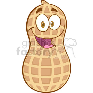 Peanut Cartoon Mascot Character clipart. Royalty-free image # 386587