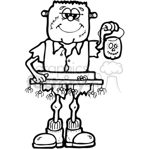 SMORE Frankenstein clipart. Commercial use image # 387544