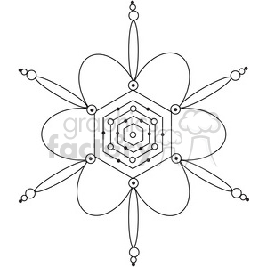 Snowflake 01 clipart. Commercial use image # 387674