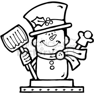 Smore Snowman 01 clipart. Royalty-free image # 387743