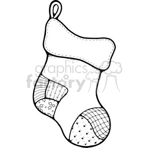Christmas Stocking 01 clipart clipart. Royalty-free image # 388058