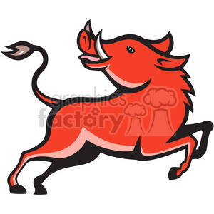 boar wild+pig animal logo mascot