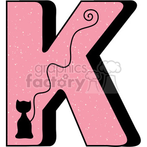 Letter K Kitten clipart. Royalty-free image # 388598