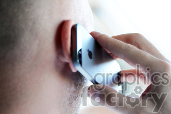 person talking on phone