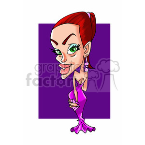 angelina jolie color clipart. Royalty-free image # 392900