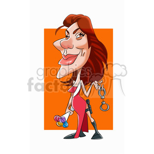 sandra bullock celebrity cartoon character clipart. Royalty-free image # 393431