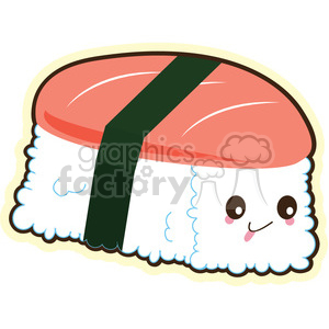 cartoon character characters funny cute nigri sushi Asian food