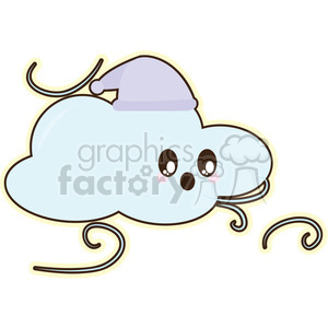 cartoon funny character cute cloud clouds wind weather