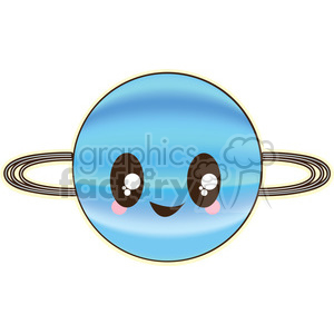 cartoon character cute funny fun happy planet space uranus