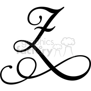 monogrammed z clipart. Royalty-free image # 394819