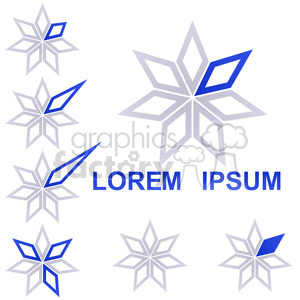 logo template star 009 clipart. Royalty-free image # 397196