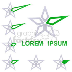 clipart - logo template star 005.