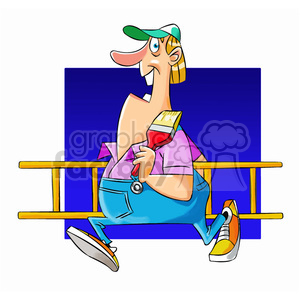 Sam the handyman clipart. Commercial use image # 397620