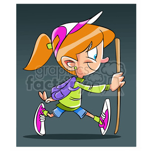 trina the cartoon girl character hiking clipart #397900 at Graphics Factory.