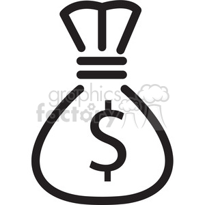 money bag icon clipart. Commercial use image # 398393