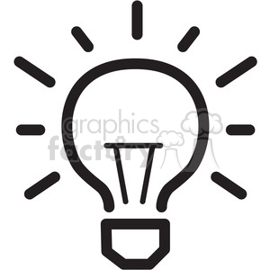 lightbulb icon clipart. Royalty-free icon # 398423