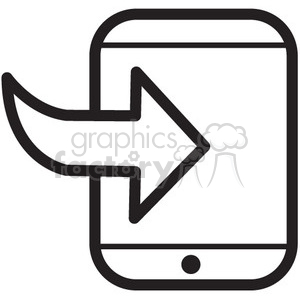 clipart - import to iphone vector icon.