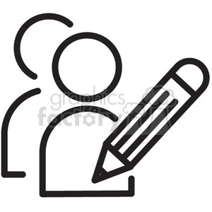write a message vector icon clipart. Royalty-free icon # 398664