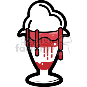 ice+cream sundae food rg dripping melting sugar