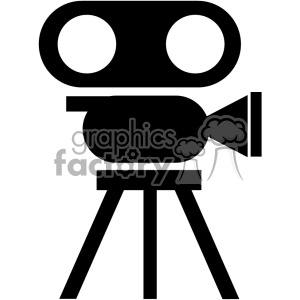 movie camera vector icon art clipart.