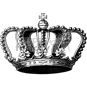 vintage king crown vector vintage 1900 vector art GF clipart. Royalty-free image # 402482