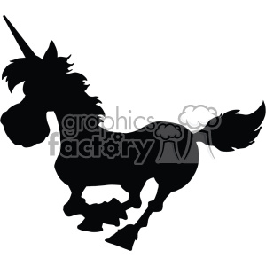 unicorn silhouete svg cut file 2 clipart. Royalty-free image # 403735