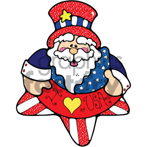vector art patriotic uncle sam clipart. Royalty-free image # 404714