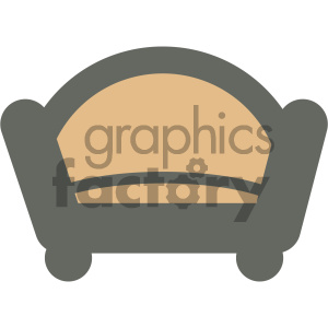 living room chair furniture icon clipart.