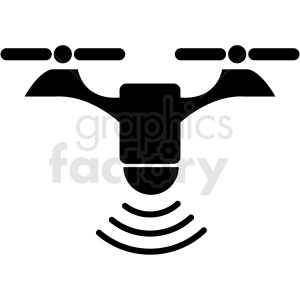 drone scan tech icon clipart.