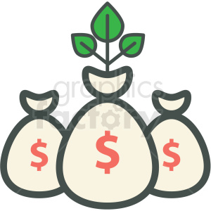 clipart - money tree vector icon.