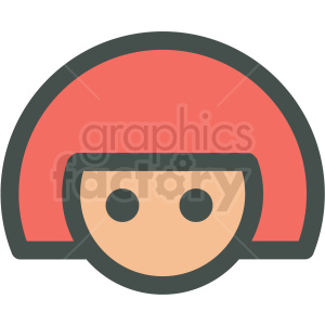 female avatar vector icons clipart. Royalty-free image # 406820