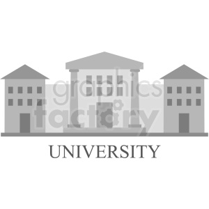 university campus vector icon design