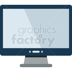 computer monitor vector icon clipart. Commercial use image # 408688
