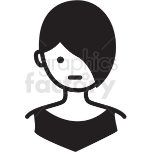 woman avatar vector clipart clipart. Commercial use icon # 409764