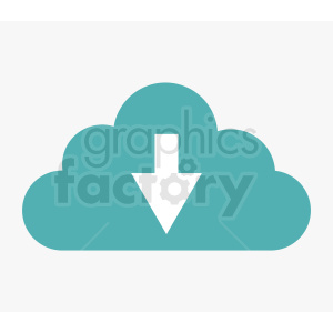 clipart - download cloud vector icon.