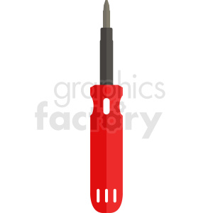 red cartoon screwdriver vector