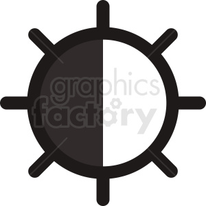 contrast vector icon clipart. Commercial use image # 412086