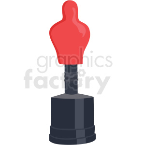 boxing standing punching body vector clipart