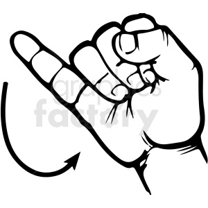 sign+language hand hands alphabet alphabets j  ASL_J.gif Clip Art Signs-Symbols Sign Language letter